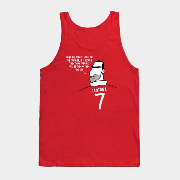 Eric Cantona Manchester Trawler Tank Top by TerraceTees